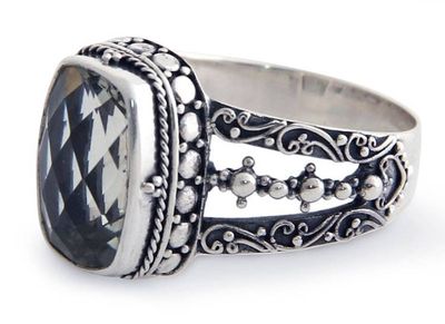 Alternate image for Sterling Silver and Prasiolite Ring Verdant Haven