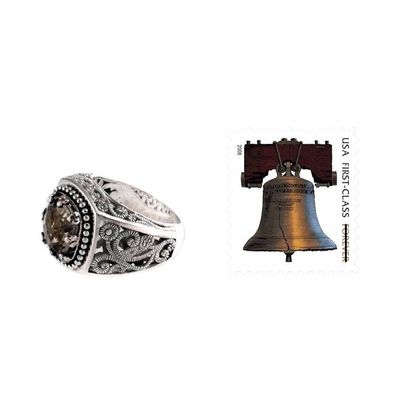 Alternate image for Handcrafted Sterling Silver and Prasiolite Ring Rain Forest Sparkle