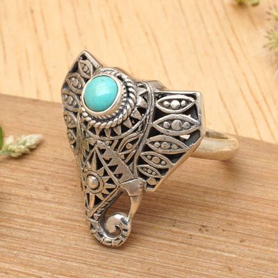 Primary image for Magnesite Elephant Cocktail Ring from Bali Elephant Wisdom