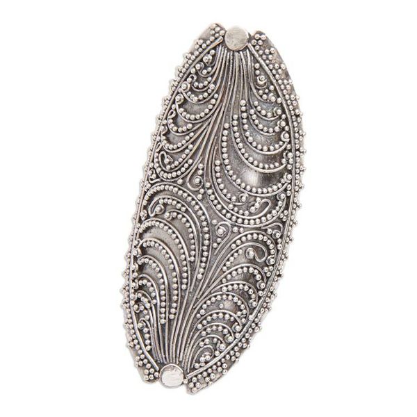 Alternate image for Leaf-Inspired Sterling Silver Cocktail Ring from Bali Leaf Glam
