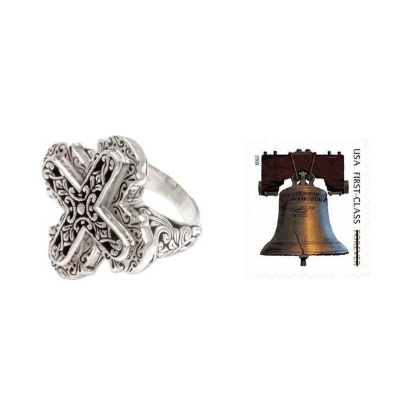 Alternate image for Ornate Sterling Silver Cross Ring from Bali Glorious Faith