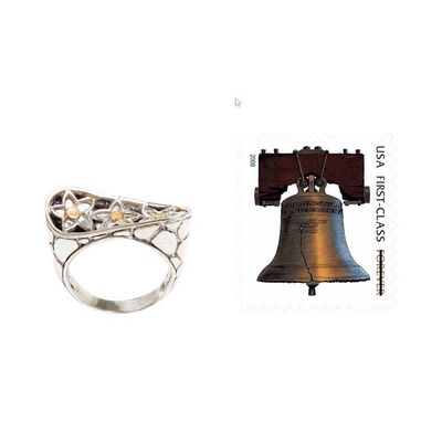 Alternate image for Handmade Balinese 18k Sterling Silver Cocktail Ring Im a Star