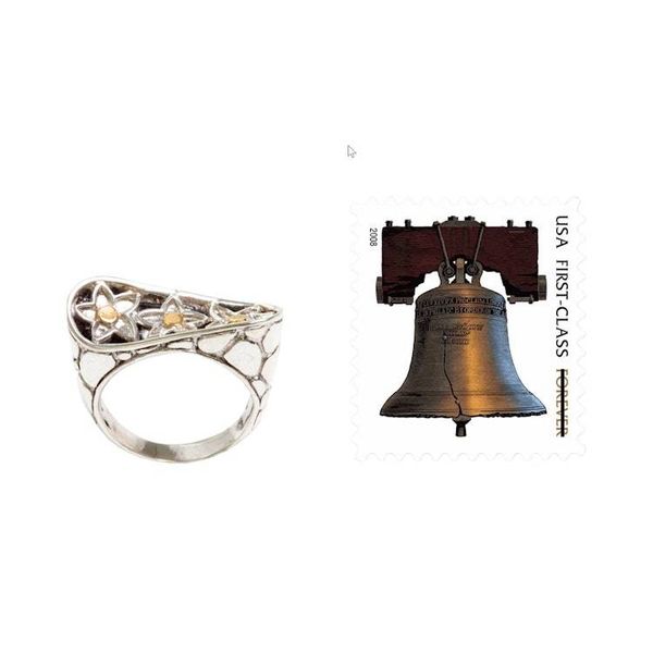 Alternate image for Handmade Balinese 18k Sterling Silver Cocktail Ring Im a Star