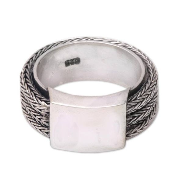 Alternate image for Mens Sterling Silver Band Ring Gallant Dragon
