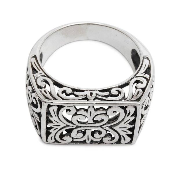 Alternate image for Mens Unique Sterling Silver Ring from Indonesia Emperor