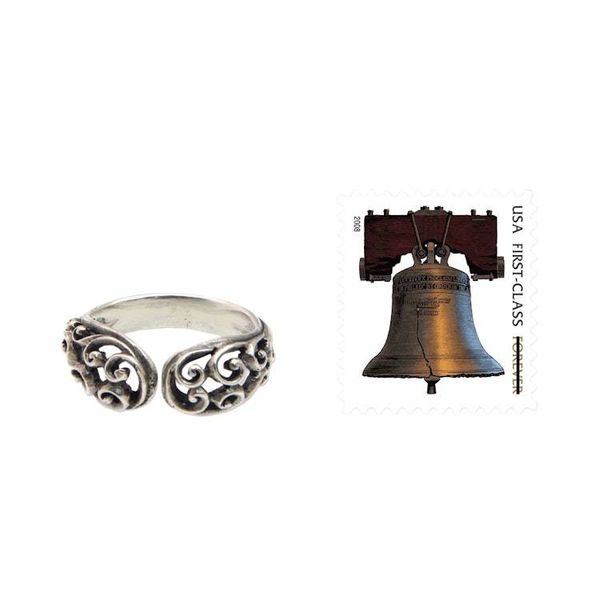 Alternate image for Balinese Sterling Silver Handcrafted Lacy Wrap Ring Jasmine Vine