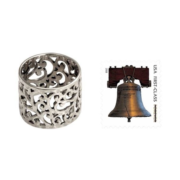 Alternate image for Handmade Floral Sterling Silver Band Ring Exotic Bali