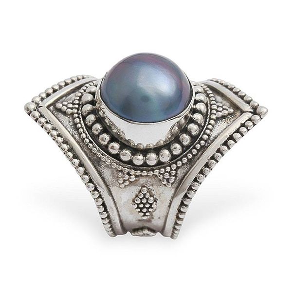 Alternate image for Sterling Silver and Pearl Cocktail Ring Faithful Pearl