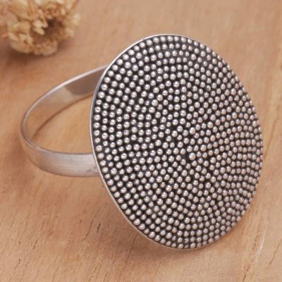 Alternate image for Handcrafted Sterling Silver Cocktail Ring Dazzle