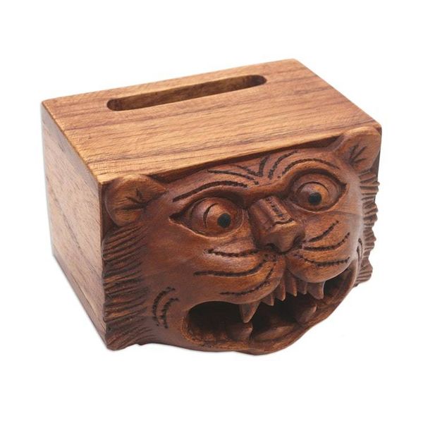 Alternate image for Artisan Crafted Jempinis Wood Phone Speakers Leopards Song