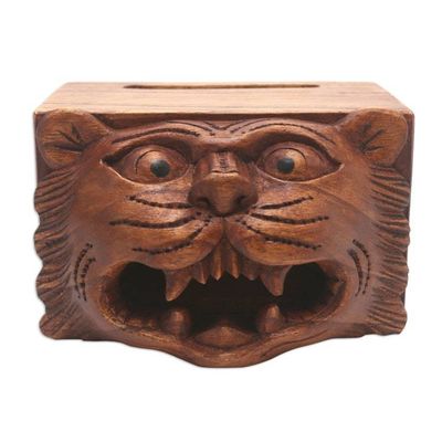 Alternate image for Artisan Crafted Jempinis Wood Phone Speakers Leopards Song