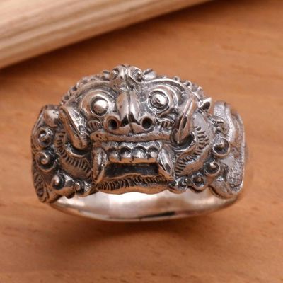 Alternate image for Mens Handmade Sterling Silver Band Ring Goodness
