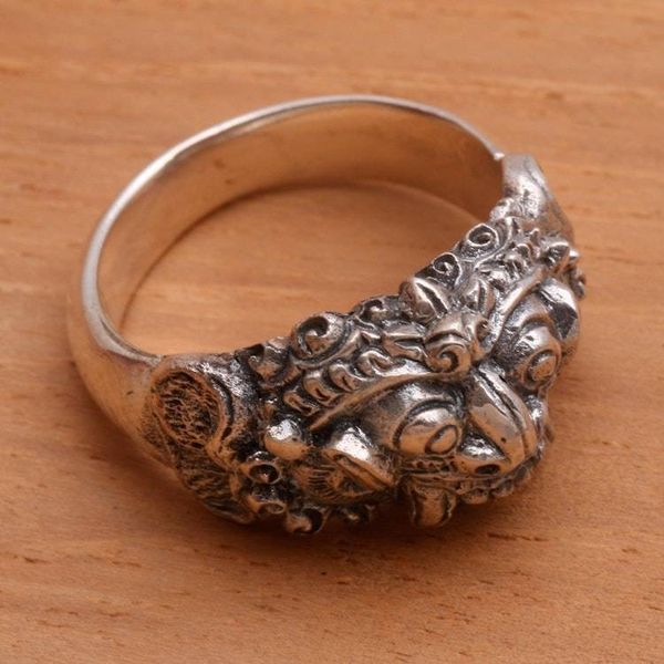 Alternate image for Mens Handmade Sterling Silver Band Ring Goodness