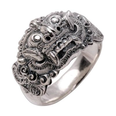 Alternate image for Mens Handmade Sterling Silver Band Ring Goodness