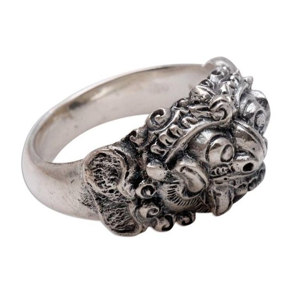Alternate image for Mens Handmade Sterling Silver Band Ring Goodness