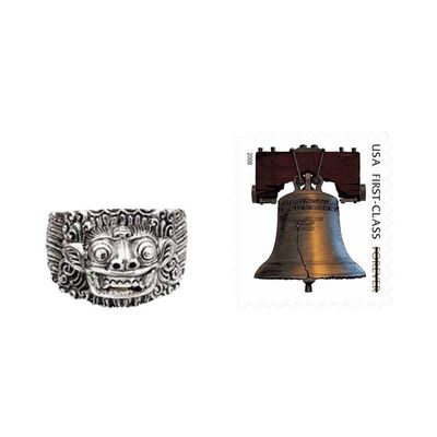 Alternate image for Mens sterling silver band ring Barong Hero