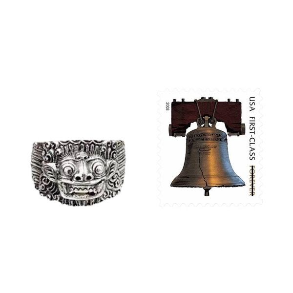 Alternate image for Mens sterling silver band ring Barong Hero