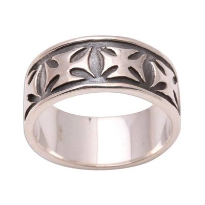 Alternate image for Mens Sterling Silver Cross Ring Positive