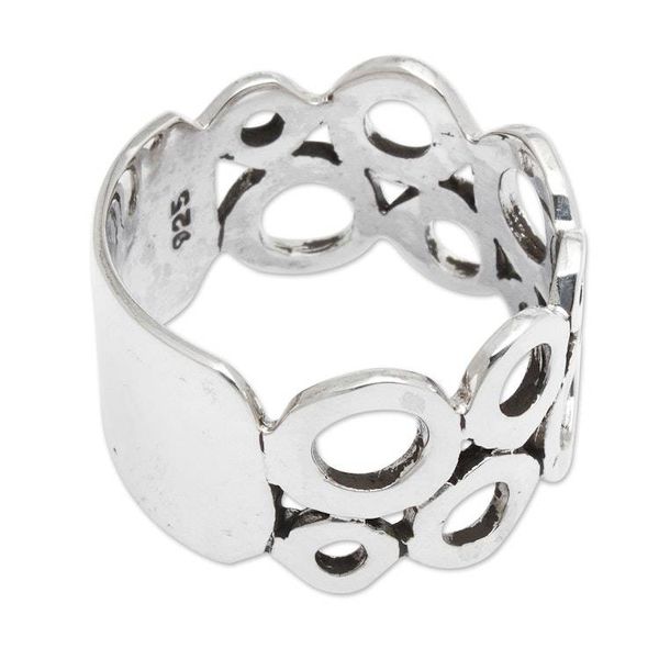 Alternate image for Sterling Silver Band Ring Afternoon