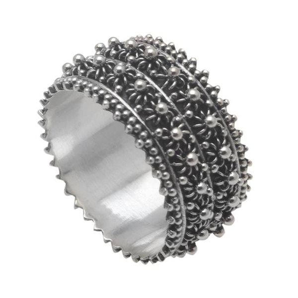 Alternate image for Handmade Sterling Silver Band Ring from Bali Bunga Paya