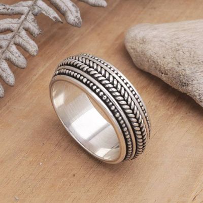 Alternate image for Sterling Silver Band Ring from Indonesia Chic and Groovy