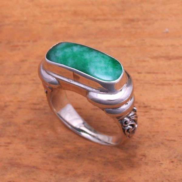 Alternate image for Green Quartz Ring from Indonesia Ancient Wisdom