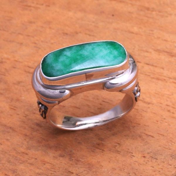 Alternate image for Green Quartz Ring from Indonesia Ancient Wisdom