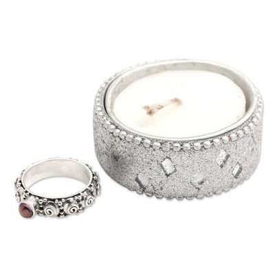 Alternate image for Cultured Pearl Single Stone Ring from Indonesia Swirls of Joy in Brown