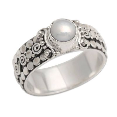 Main image for Cultured Pearl Single-Stone Ring from Indonesia Swirling Serenity