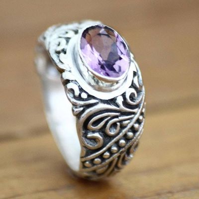 Primary image for Sterling Silver and Amethyst Ring Java Legacy