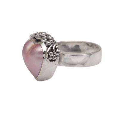 Alternate image for Handmade 925 Sterling Silver Cultured Pearl Cocktail Ring Stranger in Love