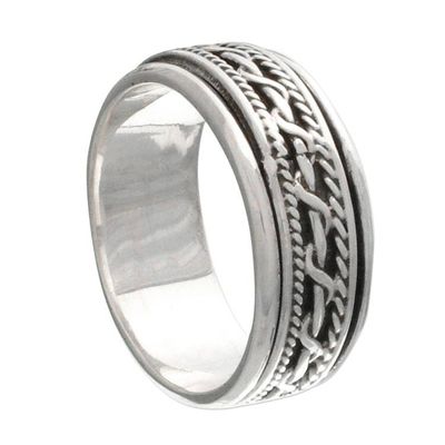 Alternate image for Artisan Jewelry Sterling Silver Spinner Ring Knots