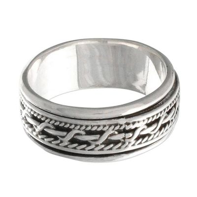 Alternate image for Artisan Jewelry Sterling Silver Spinner Ring Knots
