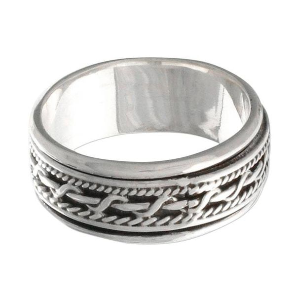 Alternate image for Artisan Jewelry Sterling Silver Spinner Ring Knots