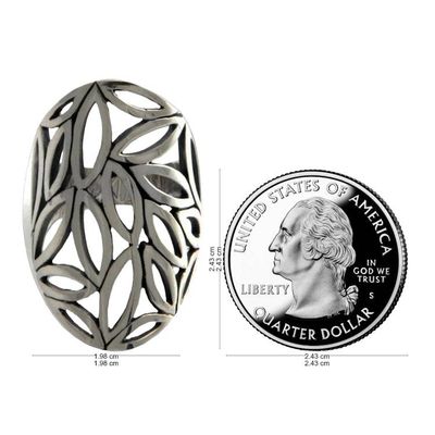 Alternate image for Sterling silver cocktail ring Bamboo Breeze