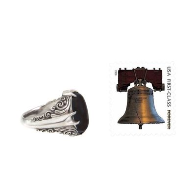 Alternate image for Womens Sterling Silver and Onyx Cocktail Ring Dark Surf