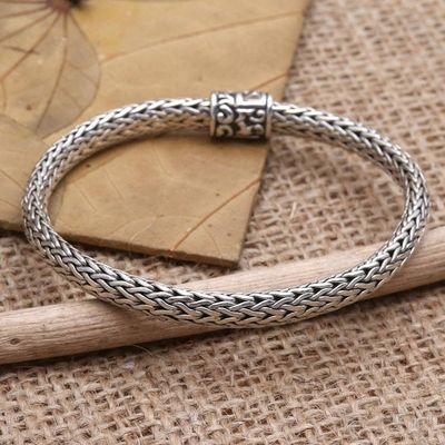 Main image for Mens Sterling Silver Chain Bracelet Kingly Style