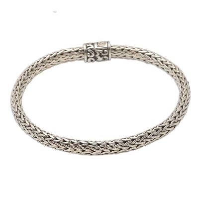 Alternate image for Mens Sterling Silver Chain Bracelet Kingly Style