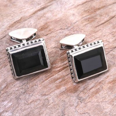 Primary image for Onyx cufflinks Solemn Elegance