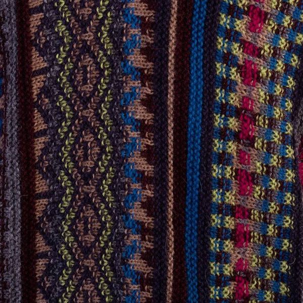 Alternate image for Alpaca Blend Sweater with V-Neck and Kimono-Style Sleeves Andean Threads