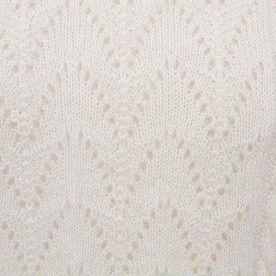 Alternate image for Cable Knit Turtle Neck Baby Alpaca Blend Pullover from Peru Warm Sweetness