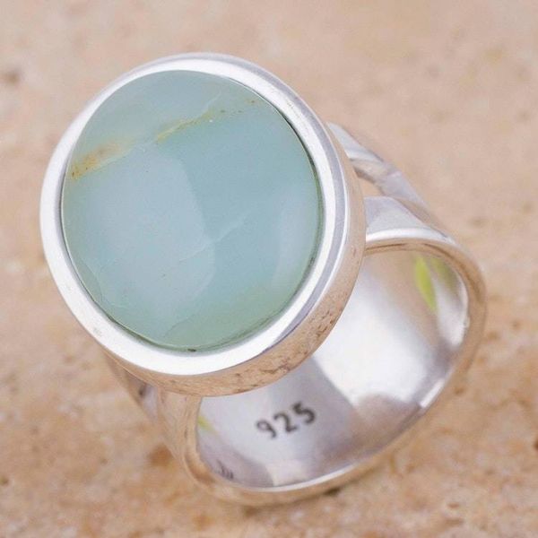 Alternate image for Opal and Sterling Silver Single Stone Ring from Peru Powerful Sweetness