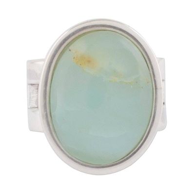 Alternate image for Opal and Sterling Silver Single Stone Ring from Peru Powerful Sweetness