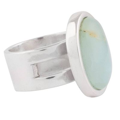 Alternate image for Opal and Sterling Silver Single Stone Ring from Peru Powerful Sweetness
