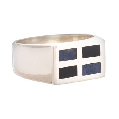 Alternate image for Mens Gemstone Signet Ring In the Window