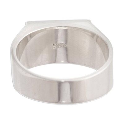 Alternate image for Mens Gemstone Signet Ring In the Window