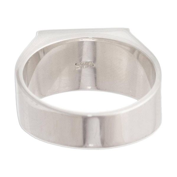Alternate image for Mens Gemstone Signet Ring In the Window