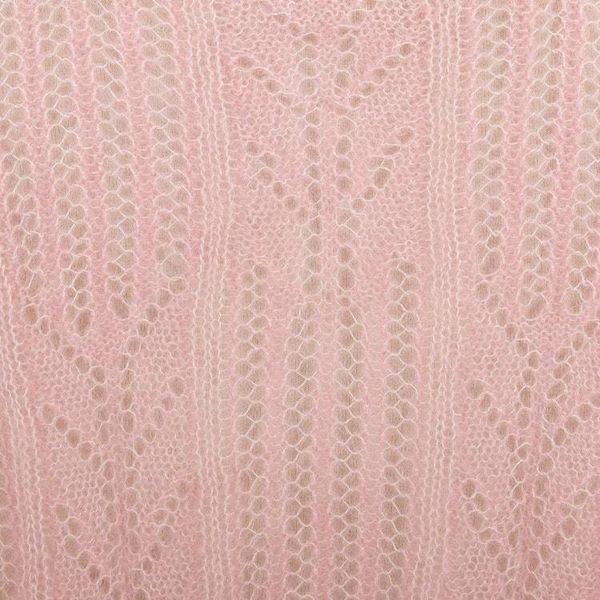 Alternate image for Pink Blush Alpaca Pullover Patterned Sweater with Drawstring Pink Comfort