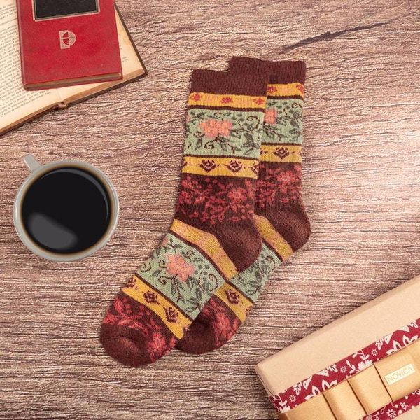 Alternate image for Alpaca Blend Socks from Peru Cozy Chic Stripes