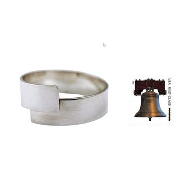 Alternate image for Sterling Silver Handcrafted Ring Take My Hand